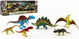 set dinosaures de la période Crétacé 6 pcs figurines en plastique en boîte