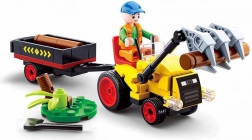 Sluban Ville Ferme Tracteur avec remorque