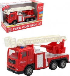 Camion-Citerne de Pompier avec Inertie et Effets Sonores