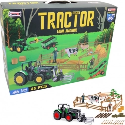 Tracteur avec ferme et accessoires pour enfants