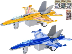 Avion militaire en métal 11 cm à rétrofriction, 6 modèles
