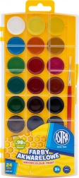 Aquarelles ASTRA 24 pcs Ø 25 mm avec pinceau