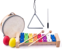 Coffret musical pour enfants – ensemble de 8 instruments