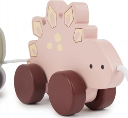 Jouet à tirer en bois dinosaures Bieco