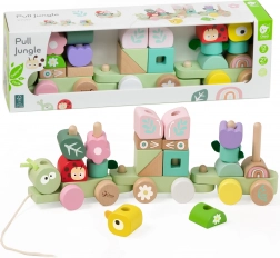 Puzzle train en bois Chenille de Classic World
