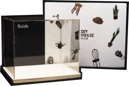 Boîtier en plexiglas pour modèles de maisons miniatures