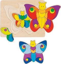 Puzzle en bois multicouches Papillon GOKI