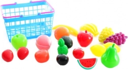 Panier en plastique avec fruits pour enfants