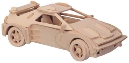 Puzzle 3D en bois voiture de sport Ferrari – grand modèle