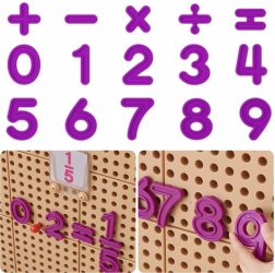 Masterkidz set de chiffres et de signes mathématiques pour panneaux muraux STEM, 82 pièces