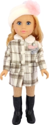 Poupée sonore 48 cm avec manteau et bonnet