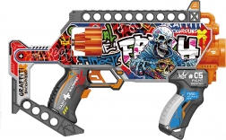 Pistolet-mitrailleur à fléchettes en mousse style revolver 35 cm