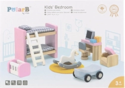 Chambre d'enfant en bois pour maison de poupées VIGA POLARB
