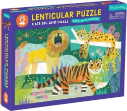 Puzzle lenticulaire petits et grands chats