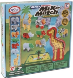 Malblo Magnetic Mini – animaux de la jungle, jeu de construction magnétique pour enfants