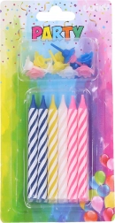 Bougies jumbo avec supports en différentes couleurs
