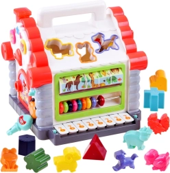 Maison interactive – trieuse musicale de formes et d’animaux pour enfants 18+ mois
