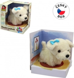Chien en peluche marchant 15 cm