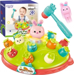 Woopie jeu interactif Tape-Taupe – divertissement éducatif avec marteau et petites carottes