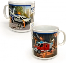 Mug en porcelaine BRUDER avec motifs de jouets