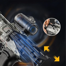 Pistolet à eau électrique avec tir automatique et batterie, portée 10 m