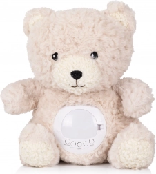 Ourson en peluche avec projecteur et musique beige CHIPOLINO
