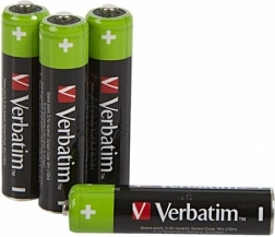 Piles rechargeables AAA 950 mAh Verbatim, 4 pièces