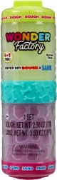 Pâte à modeler et sable WONDER FACTORY Never Dry – vert citron et rose