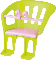 Siège de vélo pour poupée avec crochets