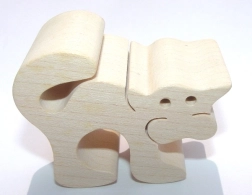 Fauna figurine en bois chat