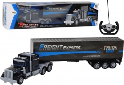 Ensemble routier télécommandé amusant avec lumières LED 27MHz bleu