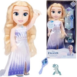 Poupée chantante Disney Princess Elsa de La Reine des neiges avec Bruni, 35 cm
