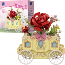 Jeu de construction PANTASY chariot de fleurs avec rose, 264 pièces