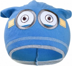 Bonnet d’automne pour enfants NEW BABY avec motif Minion, bleu clair
