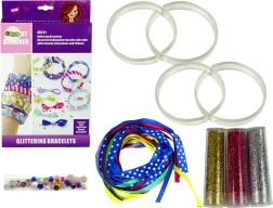 Kit de fabrication de bracelets DIY avec paillettes et rubans