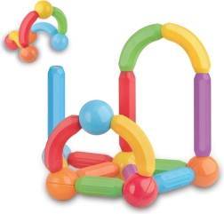 Jeu de construction magnétique – set de 25 pièces