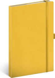 Carnet jaune, à points, 13 × 21 cm