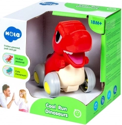 Dinosaure interactif à roulettes avec mâchoire mobile