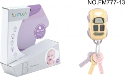 Ensemble de clés souples avec porte-clés lumineux pour les tout-petits