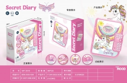 Journal secret licorne avec cadenas et enregistrement