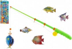 Kit de pêche magnétique pour enfants – canne à pêche de 39 cm et 5 poissons