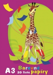 Papiers colorés A3 – lot de 20 feuilles