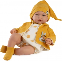 Poupée bébé réaliste Marta avec sons et corps souple en tissu - 46 cm