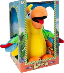 Perroquet en peluche parlant Lóra
