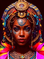 Peinture diamant Afrique III 30x40 cm