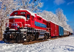 Puzzle Train en hiver
