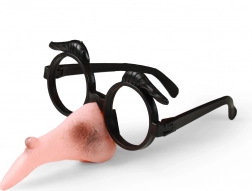 Nez de sorcière avec lunettes