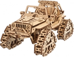 UGEARS véhicule tout-terrain à chenilles – puzzle mécanique 3D en bois