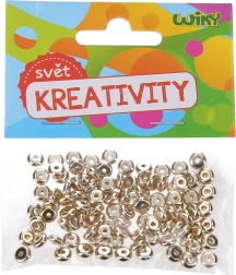 Perles dorées 6 × 3 mm – lot de 100 pcs