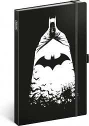 carnet batman avec élastique et boucle pour stylo